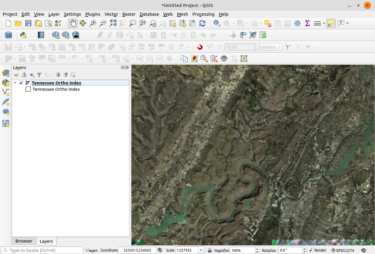 QGIS Showing Basemap imagery
